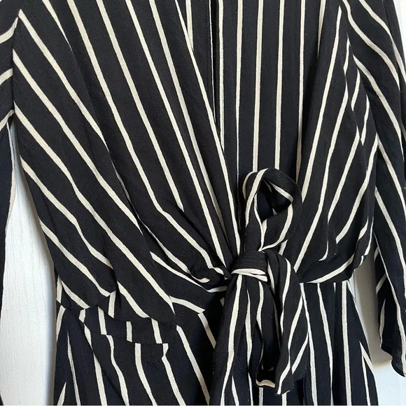 Top Shop MIDI Stripped Dress Size 4 - Picture 2 of 9